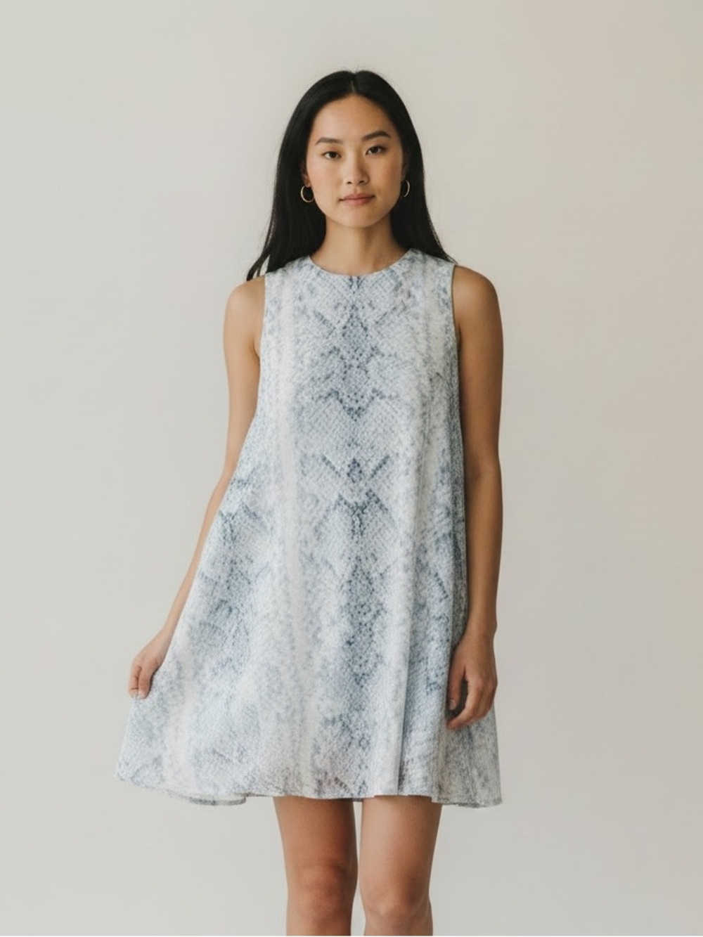 🧊 {RARE} UO Silence + Noise Trapeze Snake Print Mini Dress